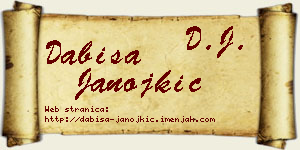Dabiša Janojkić vizit kartica